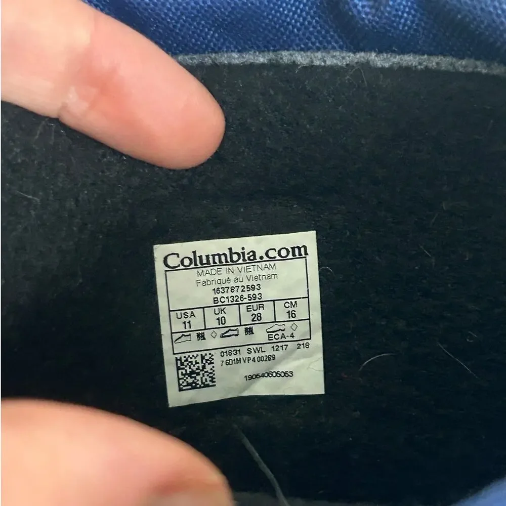 Columbia Kids Powderbug Plus II Toddler Winter Snow Boots Size 11 Girl's Youth